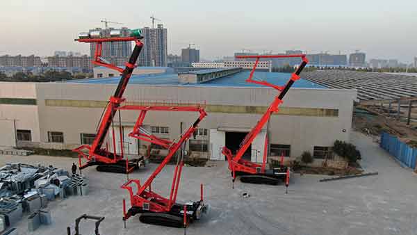 天津客户定制一台23米高空上瓦机